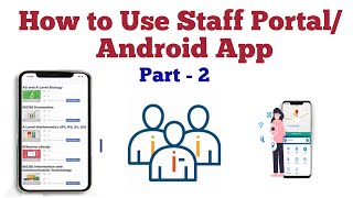 Staff Portal in School Management system Part 2  School management app in android studio php [upl. by Higgins]