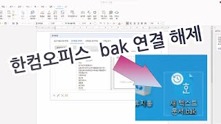 한컴오피스 2022 설치 및 bak 확장자 해제 팁 [upl. by Entruoc]