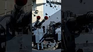 40MM Anticraft Guns aboard the USS North Carolinavery impressive ww2 battleship history [upl. by Nared]