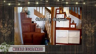 Mueble escalonado Ideas para renovar muebles oscuros y darles un toque moderno [upl. by Christy]