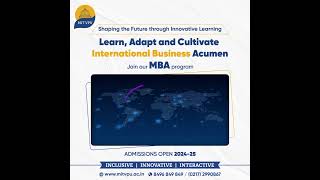 Master of Business Administration MBA Program  MIT Vishwaprayag UniversitySolapur mitvpu mba [upl. by Jojo]