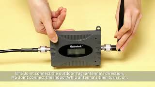 lintratek KW16L signal repeater Booster Installation Video [upl. by Engenia]