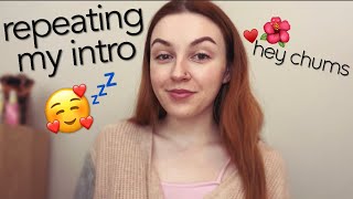 repeating my intro💓letter tracing stuttering  ASMR [upl. by Papagena]