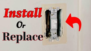 How To Replace Light Switch Install Easy Simple [upl. by Outlaw]