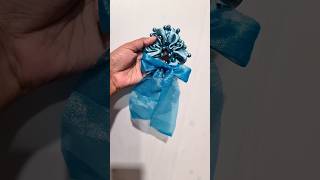 Diy beautiful scrunchie 😍diy shorts viralvideo trending scrunchies [upl. by Nwavahs958]