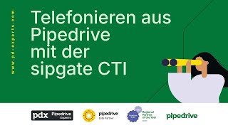 Telefonieren aus Pipedrive mit der sipgate CTI [upl. by Adabelle806]