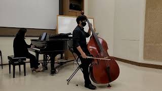 2023 State Solo amp Ensemble Koussevitzky Double Bass Concerto Op 3 [upl. by Eelra]