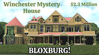 The Winchester Mystery House in BLOXBURG  Tour and Speedbuild Part 1  Huge Victorian Mansion [upl. by Raddie]