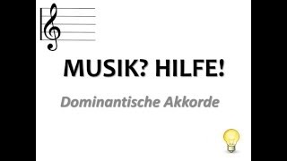 Dominantseptakkord Quartvorhalt MUSIK die Dominante einfach erklärt [upl. by Sesom]