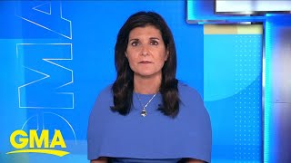 Nikki Haley talks Joe Biden and Republican debate  GMA [upl. by Candice655]