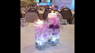 DIY Dollar Tree Flower Centerpieces with Floating Candles [upl. by Avron]