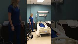 Transfer of patient from bed to wheelchair [upl. by Janot501]