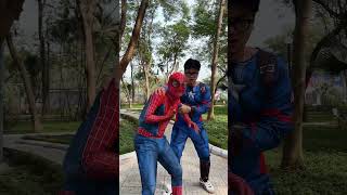 Spiderman and Captain America team up as one to fight giant monsters spideylife [upl. by Ise]