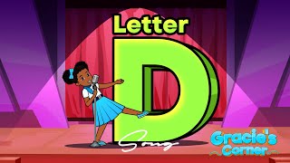 Letter D Song  Letter Recognition and Phonics with Gracie’s Corner  Nursery Rhymes  Kids Songs [upl. by Harriet619]