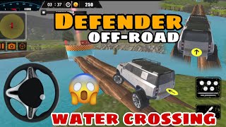 Defender offroad capability test 😱 full modified 💵 offroad Tyres ❄️ Dangerous water crossing 🚸 [upl. by Norret790]