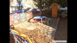 Gartenprojekt Terrasse mit Baumscheiben [upl. by Bandur]