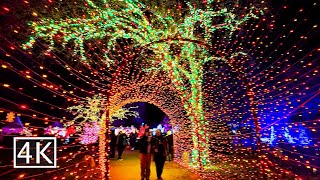 4K 🎄One Million Christmas Lights  Redding Garden of Lights  California [upl. by Garreth902]