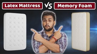 Memory Foam Vs Latex Mattress Mattress in Hindi 🔥 Review 🔥 Prices 🔥 Which Is Best For You [upl. by Hylan868]