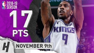 Iman Shumpert Full Highlights Kings vs Timberwolves 20181109  17 Points [upl. by Nevak]