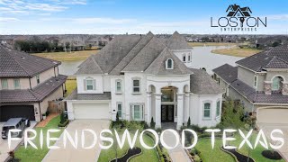 Inside a Beautiful Lakefront Home in Friendswood Texas ∙ Theater ∙ Backyard Lake ∙ Houston Living [upl. by Samson]