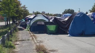 Homeless encampment to be cleared from Marginal Way in Portland [upl. by Demona]