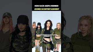 How Each Aespa Member Joined SM Entertainment [upl. by Lapham]