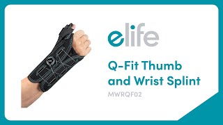 How To Wear elife® QFit Thumb and Wrist Splint BOA [upl. by Ohare]