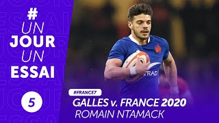 Pays de Galles  France 2020  Romain Ntamack UnJourUnEssai [upl. by Germaun]