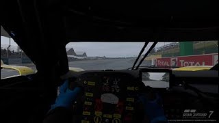 Circuito Le Mans com Ford Gt Race Car sob chuva intensa [upl. by Ahsila318]