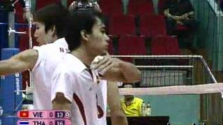 Thailand vs Vietnam2010 Asian Mens Clup Volleyball Part 1 [upl. by Anaya246]