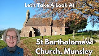 Idyllic Rural English Church St Bartholomew Church Munsley [upl. by Tamar]