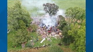 Coroner responds to scene of house fire explosion in Lancaster County [upl. by Etsirhc888]