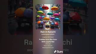 rain in Karachi song  Karachi weather karachi [upl. by Floris]