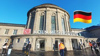 Köln Hauptbahnhof to Köln Messe  Deutz station  Cologne Germany [upl. by Waiter]