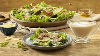 Salada de Folhas com Figo e Molho de Queijo  Receitas Nestlé [upl. by Dnaleel]