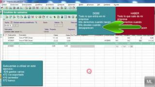 Tutorial de contabilidadcómo contabilizar factura de gastos 22 [upl. by Burleigh]