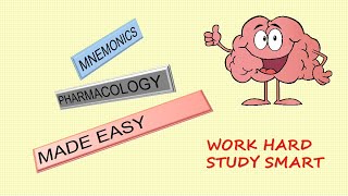 pharmacologymnemonics Memorize Pharmacology Made Easy  mnemonic  CNS [upl. by Carn]