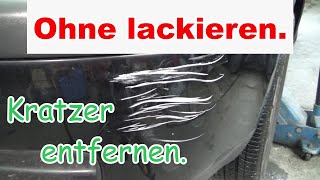 Kratzer entfernen ohne lackieren Mit Lackstift ausbessern  So GEHTS [upl. by Brant]