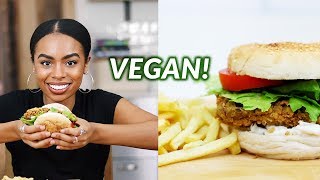 I Tried Making Vegan KFC  Avant Garde Vegan  Mukbang [upl. by Ahsele]