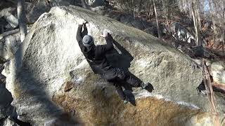 Gunks Bouldering  Orange Julius V6 Brett [upl. by Elleral46]