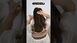 Small hair French hairstyle 🥰hairstyle hairstylisthairarthair tutorialhair informationshorts [upl. by Sussi]