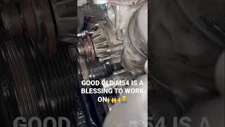 BMW M54 water pump trick👨‍🔧 bmw mechanic m54 [upl. by Serg]