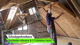 Dachboden ausbauen  Dachboden dämmen 🏡 Bauvlog 10 [upl. by Neibaf174]