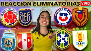 🟡COLOMBIA🆚ECUADOR🟡🔴CHILE🆚VENEZUELA🔴🔵ARGENTINA🆚PERÚ🔴🟡BRASIL🆚URUGUAY🔵 REACCIÓN DE COLOMBIANA [upl. by Ayaet386]