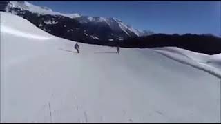 ParsennKublis slope  Skiing in Davos Klosters Switzerland [upl. by Gilbye701]