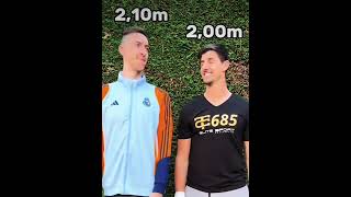 Micheal is actually taller than courtois trending viral funny courtois [upl. by Gershom]