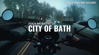 CITY OF BATH  FOGY MORNING  POV 4K [upl. by Nojid]