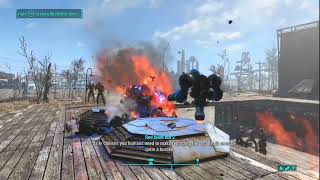 Sentry Bot vs Mr Handy in Fallout4 fallout fallout4 bethesda [upl. by Nwatna]