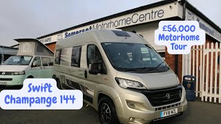 £56000 Motorhome Video Tour Swift Champange 144 Motorhome Tour [upl. by Essa916]