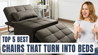 Top 5 Best Chairs That Turn Into Beds Buying Guide 2023 [upl. by River]